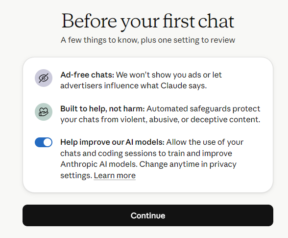 หน้า Before your first chat