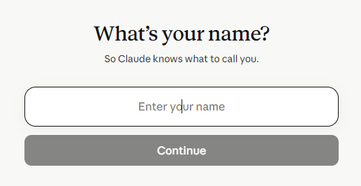 หน้าใส่ชื่อใน Claude